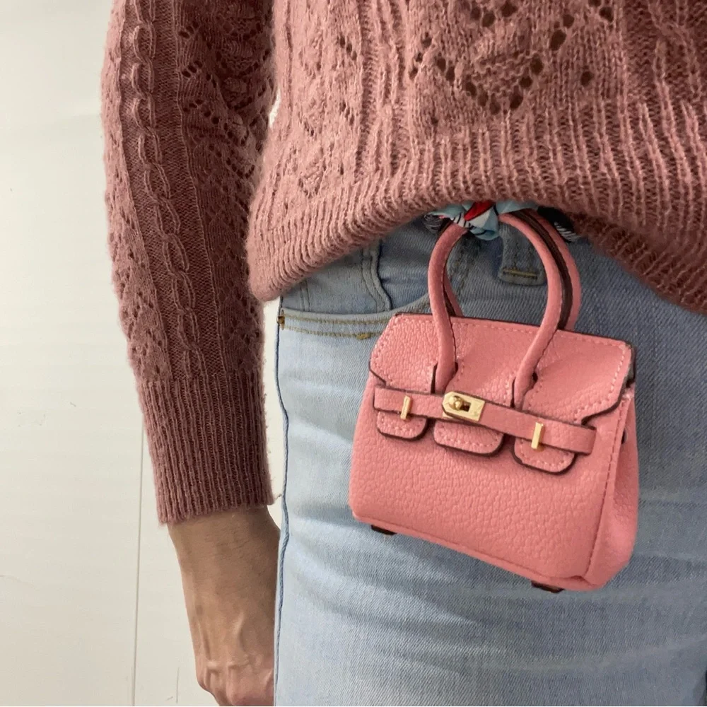 🔥4 LEFT! LEATHER MINI BAG CHARMS